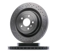 2x BREMBO 09.B710.11 Disque de frein Arrière 345mm