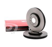 2x BREMBO 09.B972.11 Disque de frein Avant pour AUDI A4 Avant (8K5, B8) Q5 (8RB)