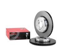2x BREMBO 09.C404.13 Disque de frein Arrière pour BMW 5 Limousine (F10) 345mm