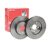 2x BREMBO 09.C648.11 Disque de frein Avant pour TOYOTA AURIS (NZE18, ZRE18)