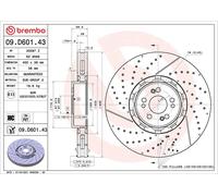 2x BREMBO 09.D601.43 Disque de frein Avant 400mm