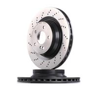 2x BREMBO Disque de frein Arrière convient pour MERCEDES-BENZ Classe E Berline