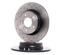 2x BREMBO Disque de frein Arrière convient pour MERCEDES-BENZ CLK Coupé (C209)