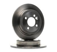 2x BREMBO Disque de frein Arrière pour MINI 3/5 portes (R56) 259mm 08.9163.10