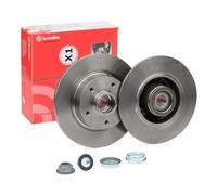 2x BREMBO Disque de frein Arrière pour RENAULT Clio IV 3/5 portes (BH) 260mm