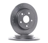 2x BREMBO Disque de frein Arrière pour TOYOTA AURIS (NZE18, ZRE18) 270mm