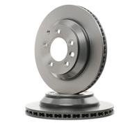 2x BREMBO Disque de frein Arrière pour VW Touareg II (7P5, 7P6) 330mm 09.C884.11