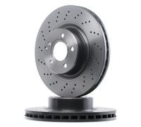 2x BREMBO Disque de frein Avant 330mm 09.A353.11