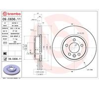 2x BREMBO Disque de frein Avant 332mm 09.C636.11