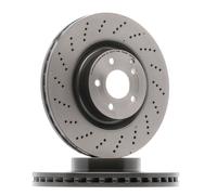 2x BREMBO Disque de frein Avant 344mm 09.B746.51