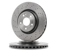 2x BREMBO Disque de frein Avant convient pour MERCEDES-BENZ Classe A (W176)