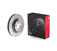 2x BREMBO Disque de frein Avant convient pour MERCEDES-BENZ SLK (R172) 344mm