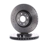 2x BREMBO Disque de frein Avant pour FIAT Bravo II 5 portes (198) 500e (332)