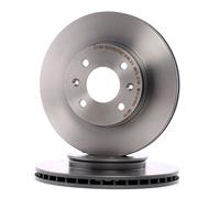 2x BREMBO Disque de frein Avant pour HYUNDAI i20 3/5 portes (GB, IB) 256mm