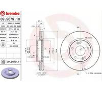2x BREMBO Disque de frein Avant pour HYUNDAI TRAJET (FO) SANTA FÉ I (SM) 276mm