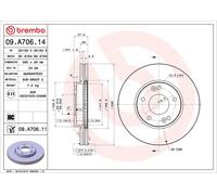 2x BREMBO Disque de frein Avant pour KIA CARENS III (UN) CARENS II (FJ) 280mm