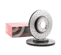 2x BREMBO Disque de frein Avant pour MINI 3/5 portes (R56) 3/5 portes (R50, R53)