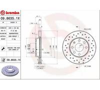 2x BREMBO Disque de frein Avant pour OPEL Corsa C 3/5 portes (X01) 240mm