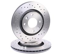 2x BREMBO Disque de frein Avant pour OPEL Corsa F 3/5 portes Crossland X (P17)