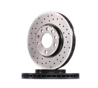 2x BREMBO Disque de frein Avant pour OPEL Zafira B (A05) 280mm 09.7629.1X