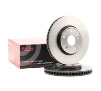 2x BREMBO Disque de frein Avant pour TOYOTA Crown Berline (S210) 296mm