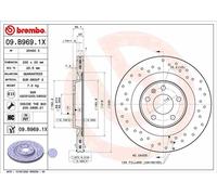 BREMBO 09.B969.1X Disque de frein pour AUDI,AUDI (FAW),PORSCHE,VW,VW (SVW)