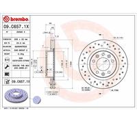 BREMBO 09.C657.1X Disque de frein