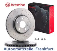 2x BREMBO Disques de Frein AVANT AUDI A4 8K B8 + A5 8T A6 Q5 8R PERFORÉS Ø320...