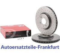 2x BREMBO Disques de Frein AVANT AUDI A4 8K B8 + A5 8T + Q5 8R PERFORÉS Ø320m...