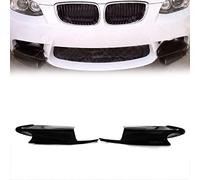 2X Brillant Noir Auto Pare-Chocs Avant Séparateurs Lèvre Spoiler Garnitures pour E92 Série 3 M3 2008 2009 2010 2011 2012 2013 Plastique