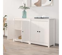 2x Buffets 70x35x80 cm Bois Massif de Pin Armoires Latérales Meubles vidaXL