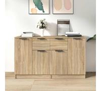 2x Buffets Blanc 60x30x70 cm Bois d'Ingénierie Armoires Latérales vidaXL