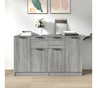 2x Buffets Blanc 60x30x70 cm Bois d'Ingénierie Armoires Latérales vidaXL