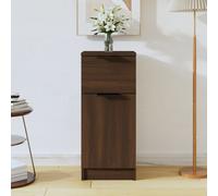 2x Buffets Chêne Fumé 30x30x70 cm Bois d'Ingénierie Armoires Rangement vidaXL