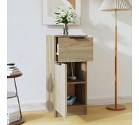 2x Buffets Chêne Fumé 30x30x70 cm Bois d'Ingénierie Armoires Rangement vidaXL