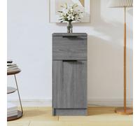 2x Buffets Chêne Fumé 30x30x70 cm Bois d'Ingénierie Armoires Rangement vidaXL