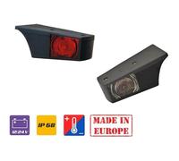 2x Cab Marqueur Feux E4 Marque Lampes Cabine pour Scania 112 113 Rouge/Blanc 24V R10W OEM Rechange 301843/301844