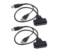 2X CâBle Adaptateur USB 2.0 Vers 33cm pour Disque Dur Externe SSD de 2,5 Pouces