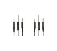 2X Câble Audio pour Casque avec Microphone Câble Audio 3,5 mm à 2,5 mm Câble pour QCSE, QC45, QC35 II, QC35, QC25, ANC700, NC700