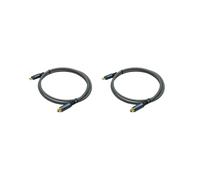 2X Câble Audio USB-C Tressé Vers Optique. Câble Optique USB-C avec Connecteur Plaqué pour Barre de Son, Haut-Parleurs et Home Cinéma.