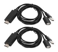 2X Cable D'Adaptateur USB Femelle Vers Male HDTV pour 7/7Plus/6S 6