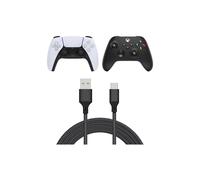 (2x) Câble de charge micro USB | 3 m | XBOX PS5 PS4 Extra long SUPER ! (Lot de 2) 3 mètres