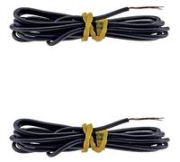 2x CABLE DE DYNAMO POUR VELO 900MM FIL ELECTRIQUE ECLAIRAGE AVANT ARRIERE