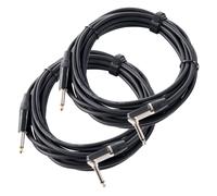 Pronomic Stage INST-A-6 Câble Instrument Angle 6 m noir 2x Set | Connecteurs: jack 6, 3 mm (angle) ? jack 6, Longueur: 6 m, Couleur gaine: noir, Cuivre sans oxygène, Couleur: noir