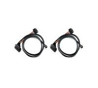 2X Câble SAS HD 12G Intégré Vers U.2 / SFF-8643 Vers SFF-8639 0,5 M avec Puissance 15 Broches, Adapté pour SSD U.2