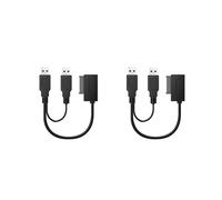 2X Câble Slimline USB2.0 Vers 6+7 13 Broches avec Alimentation Externe USB 2.0 pour Ordinateur Portable CD-ROM DVD-ROM ODD Adaptateur