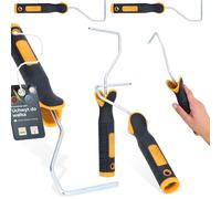 2x Cadre Professionnel Pour Rouleau De Peinture 6 mm x 100 mm Manche Ergonomique Acier Haute Durabilité Polyvalent Peintres Utilisation Facile Idéal Projets Maison