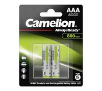 2X Camelion AlwaysReady AA 800mAh Ni-MH 1.2V Batteries Rechargeables