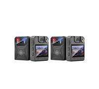 2X Caméra de 4K Enregistreur Vidéo Numérique Caméscope Caméra IR Vision Nocturne Caméra Corporelle Sport Clip Arrière avec WIFi
