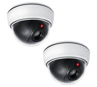 2x caméra dôme factice avec LED clignotante